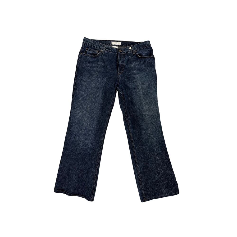 NWOT Armani Exchange J101 Bootleg Dark Wash Blue Jeans Men's 34